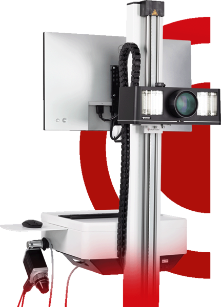 Sistema ATBM master da FotoFinder, com câmera de corpo inteiro, monitor e videodermatoscópio